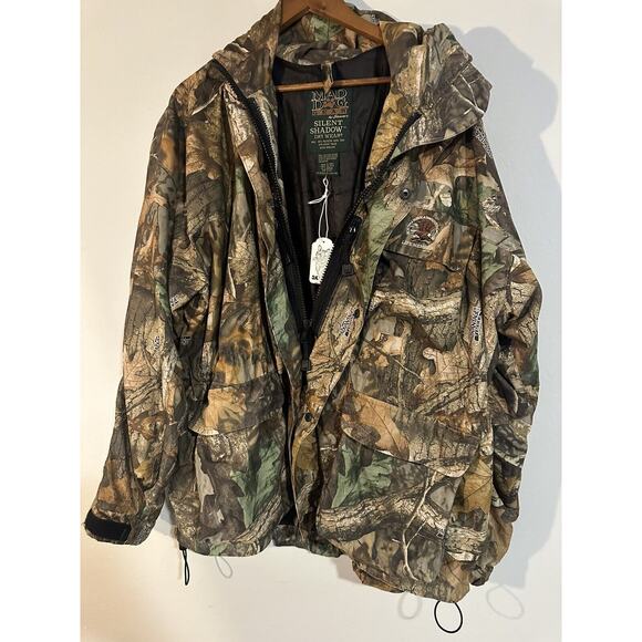 Mad Dog Jacket Men's Medium M Camouflage Hunting Hooded Full Zip - Picture 2 of 6